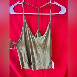 lululemon athletica Olive Green Spaghetti Strap Camisole